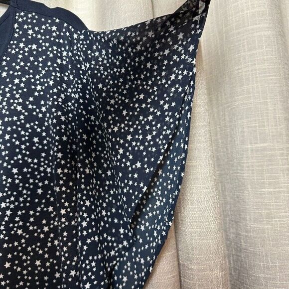 2/$30 CJ Banks Tunic Top Blouse Size 2X Stars Celestial Stretch Office Casual - Picture 8 of 11